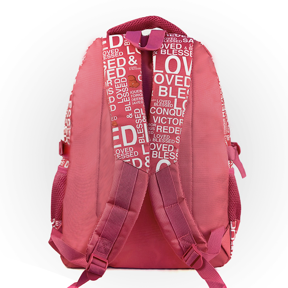 Pink Designer BLESSED Backpack kids & adult - Image 4